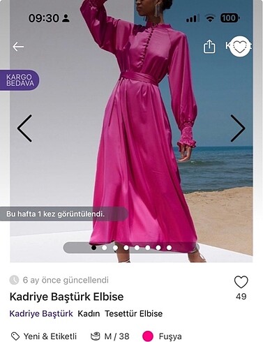 Kadriye Baştürk elbise