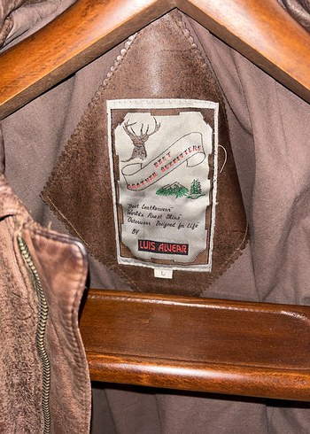 vintage deri ceket - Görsel 6