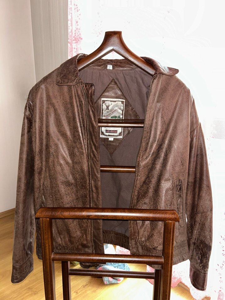 vintage deri ceket - Görsel 2
