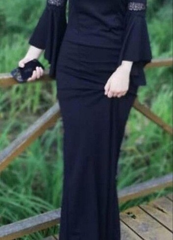 Uzun balik model abiye elbise
