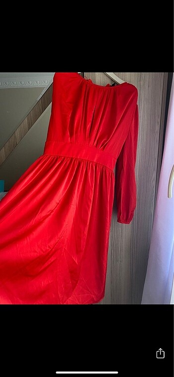 m Beden kırmızı Renk Sheın elbise