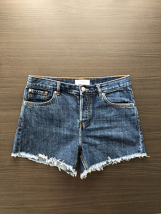 36 Beden mavi Renk Mango Jean Şort