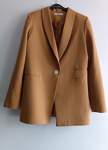 m Beden camel Renk Blazer Ceket.