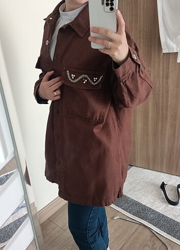 38 Beden kahverengi Renk Ceket