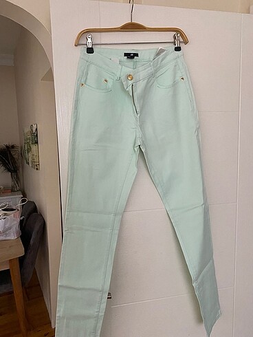 H&M H&M mint rengi pantolon