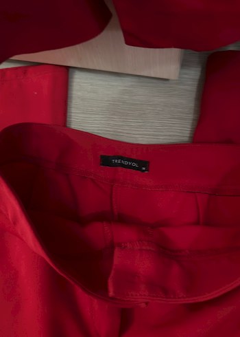 Milla Kırmızı Uzun Kesim Kadın Ceket - Görsel 3