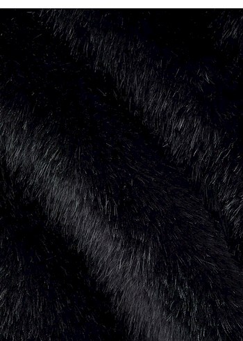 H&m Siyah Kapüşonlu Kadın Kürk Detaylı Ceket - Görsel 6