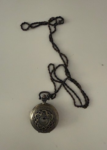 Gotik Vintage Cep Saati Beyaz Kadranlı - Görsel 2