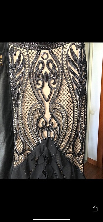 Alfabeta abiye, siyah bej,çok şık,zarif - Görsel 5