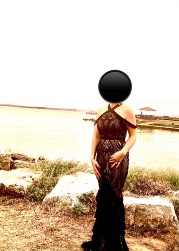 Alfabeta abiye, siyah bej,çok şık,zarif - Görsel 2