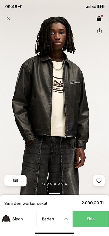 Pull and Bear Pull Bear deri ceket