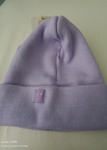 Kadın Mor Örgü Bere - Görsel 2