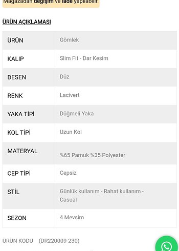 slim Fit Uzun Kollu Gömlek - Görsel 6