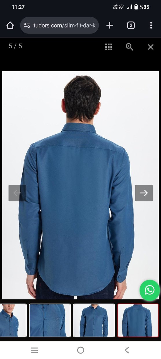 slim Fit Uzun Kollu Gömlek - Görsel 4