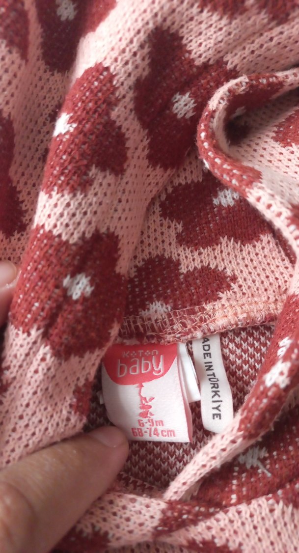 Koton kız bebek  Örme Panço - Görsel 3