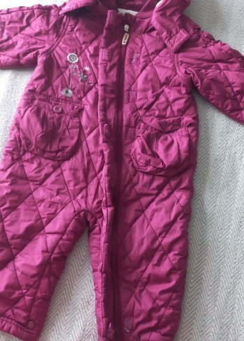 Kız Bebek Mor Kapitone Tulum - Görsel 4