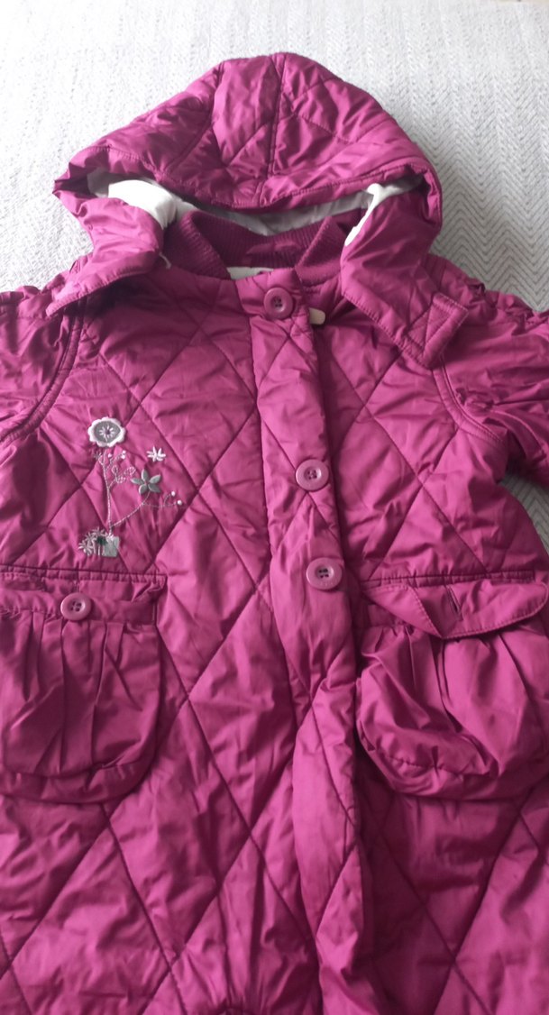 Kız Bebek Mor Kapitone Tulum - Görsel 2