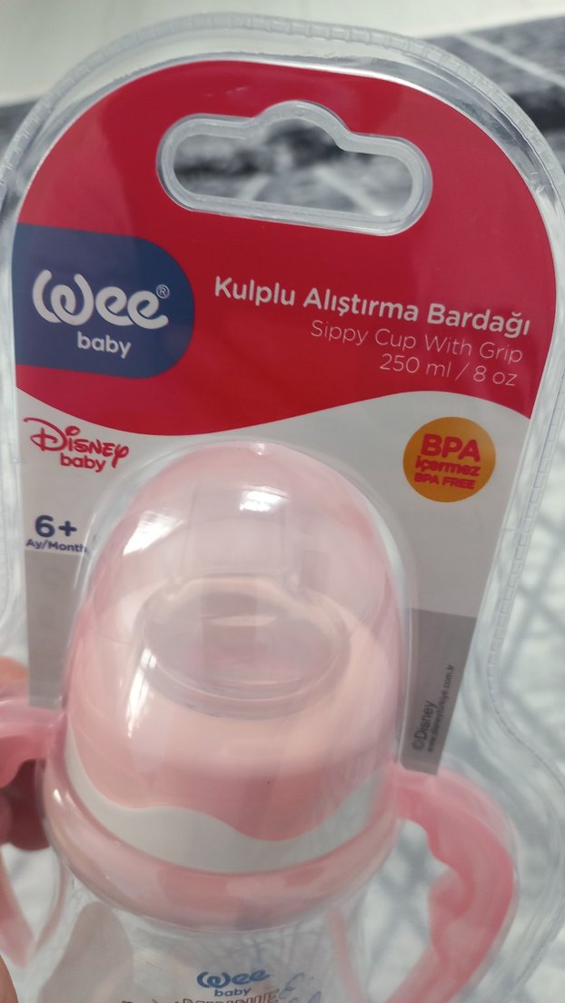 Wee Baby Kulplu Alıştırma Bardağı 250 ml Pembe - Görsel 2