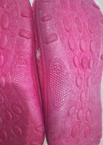 Kız Çocuk Pembe Desenli Sıcak Ev Terliği panduf - Görsel 4