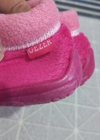 Kız Çocuk Pembe Desenli Sıcak Ev Terliği panduf - Görsel 3