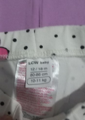 Çiçekli ve Düğmeli Kız Taytları 2li - Görsel 3