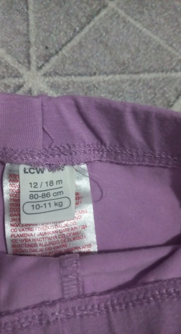 Çiçekli ve Düğmeli Kız Taytları 2li - Görsel 4