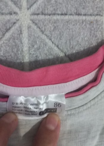 Kız Çocuk Fuşya Kelebek Baskılı Fırfırlı Tişört 6 adet - Görsel 12