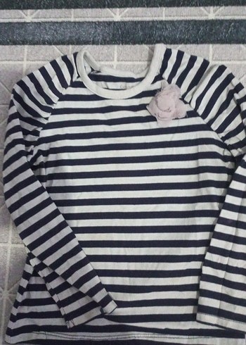 Kız Çocuk Fuşya Kelebek Baskılı Fırfırlı Tişört 6 adet - Görsel 9