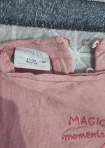 Kız Çocuk Fuşya Kelebek Baskılı Fırfırlı Tişört 6 adet - Görsel 8