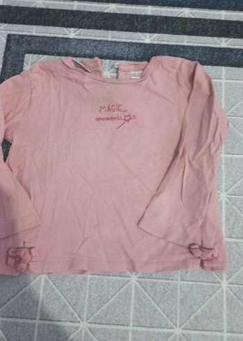 Kız Çocuk Fuşya Kelebek Baskılı Fırfırlı Tişört 6 adet - Görsel 7