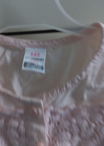 Düğmeli Pembe Uzun Kollu Kız Gömleği 12/18 - Görsel 3