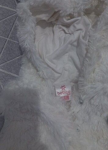 6-9 Ay Beden Kız bebek peluş yelek