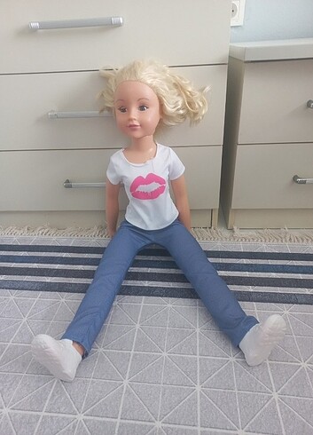 Barbie 80 cm oyuncak bebek yürüme arkadaşı