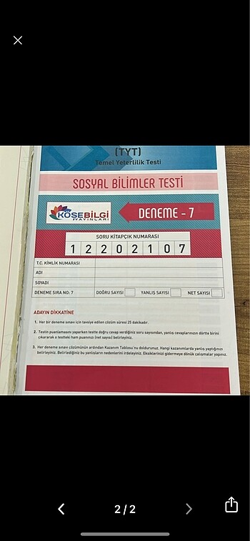 Köşe bilgi yayınları sosyal denemesi