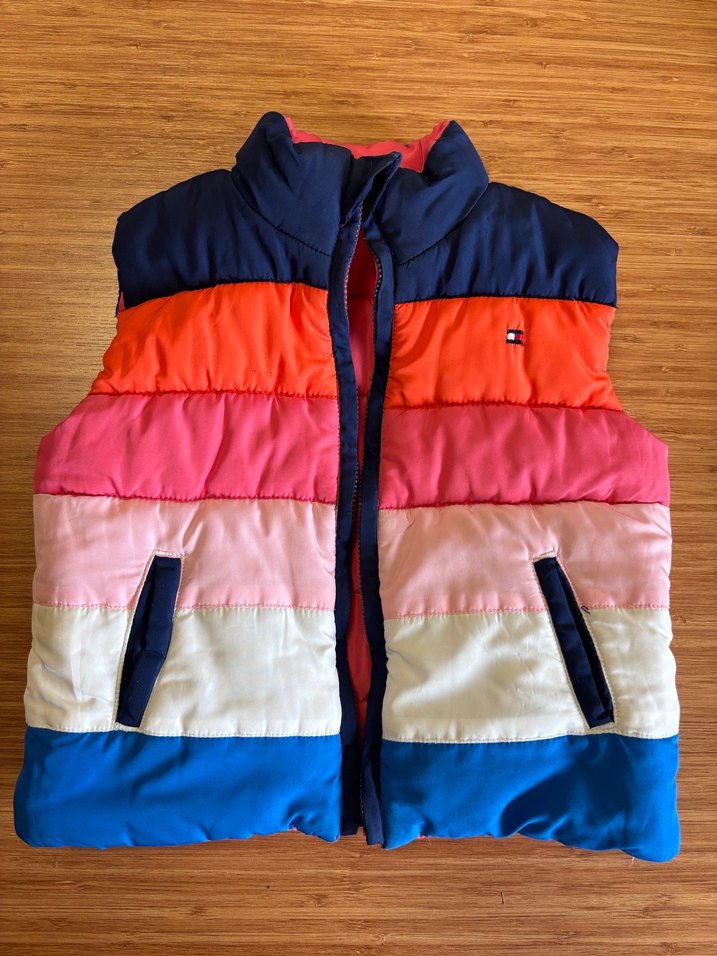 Pembe Kız  Çocuk Çift Taraflı Yelek - Görsel 2