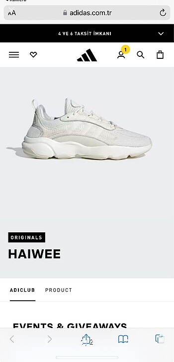 Adidas Havıwee ayakkabı