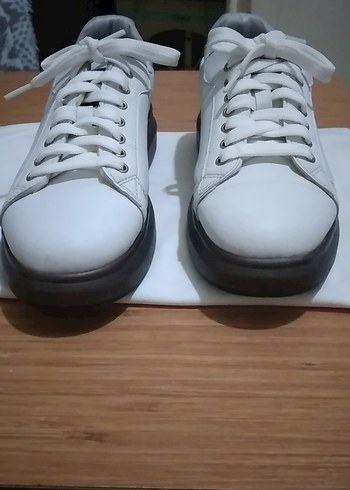 Beyaz Kadın Platform Spor Ayakkabı
