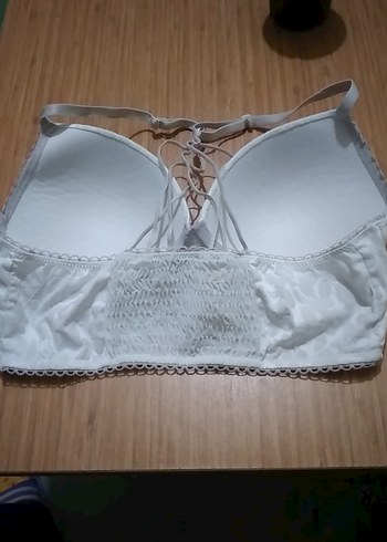 m Beden Beyaz Bohem Minimalist Sütyen