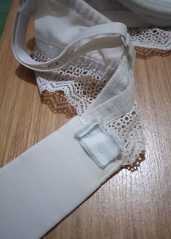 xl Beden beyaz Renk Beyaz Dantelli Bohem Minimalist Sütyen