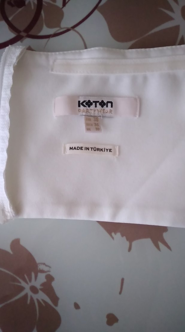 Beyaz Drapeli Straplez Mini Büstiyer - Görsel 3