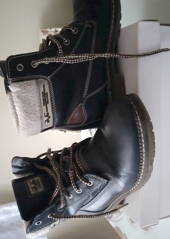 Siyah Deri Erkek Biker Botları - Görsel 4