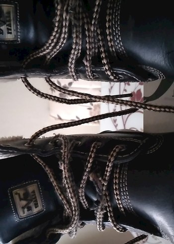 Siyah Deri Erkek Biker Botları - Görsel 3