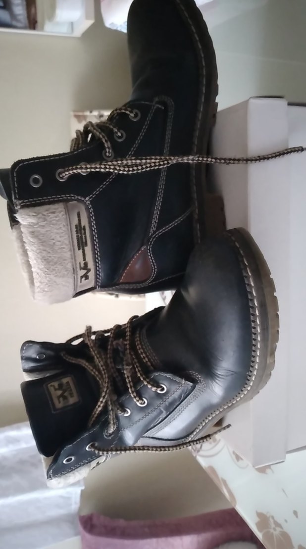 Siyah Deri Erkek Biker Botları - Görsel 4