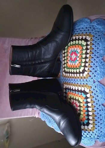 deri fermuarlı erkek bot - Görsel 2