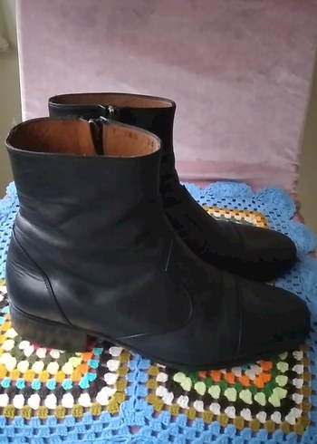 deri fermuarlı erkek bot - Görsel 3