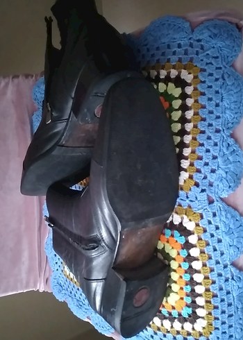 deri fermuarlı erkek bot - Görsel 6