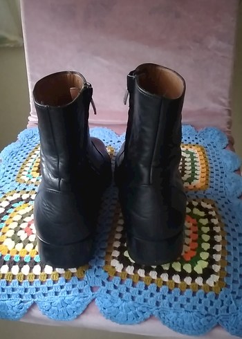 deri fermuarlı erkek bot - Görsel 4