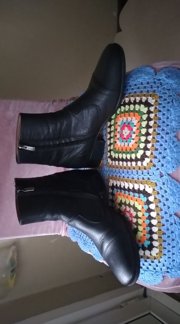 deri fermuarlı erkek bot - Görsel 2