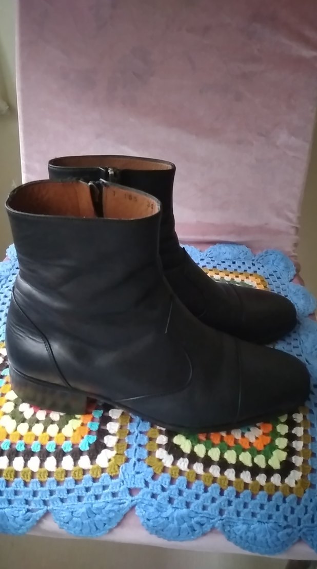 deri fermuarlı erkek bot - Görsel 3
