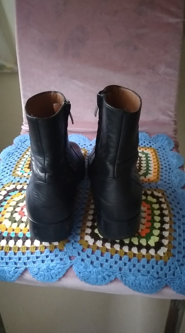 deri fermuarlı erkek bot - Görsel 4